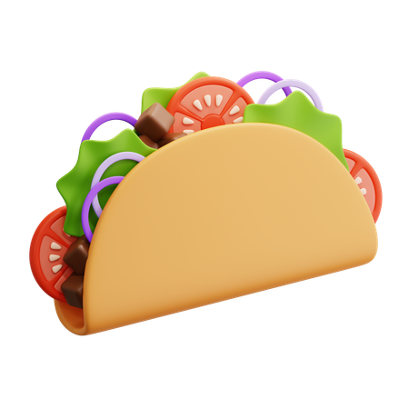 Mexican Taco  3D Icon