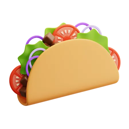 Mexican Taco  3D Icon