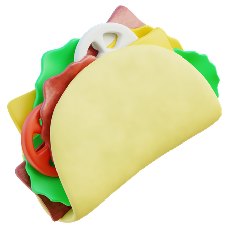 Mexican Taco  3D Icon