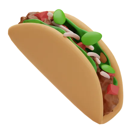 Mexican Tacos  3D Icon