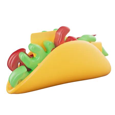 Mexican tacos  3D Icon