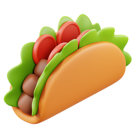 Mexican Tacos  3D Icon