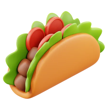 Mexican Tacos  3D Icon