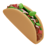 mexican tacos 3d logos