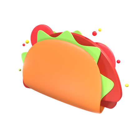 Mexican Tacos  3D Icon