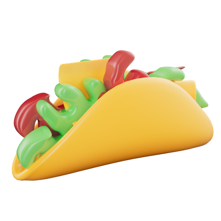 Mexican tacos  3D Icon