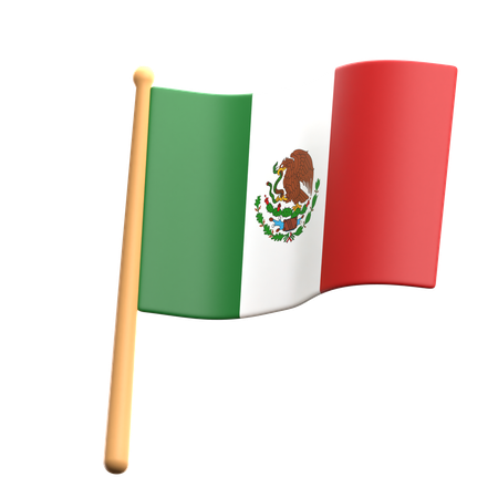 Mexico Flag  3D Icon