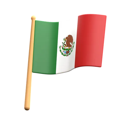 Mexico Flag  3D Icon