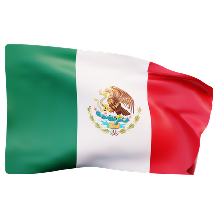 Mexico Flag  3D Icon