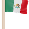 3d mexico flag