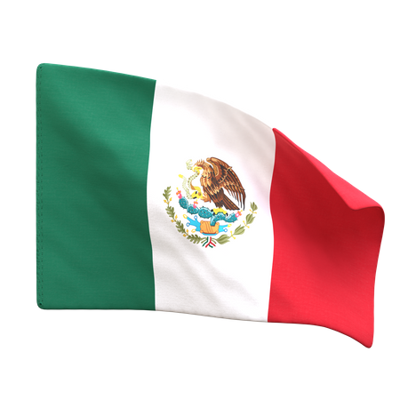 Mexico Flag  3D Icon
