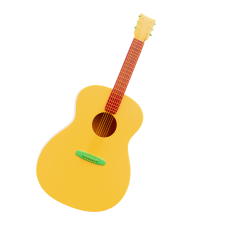 Maraca de guitarra mexicana  3D Icon