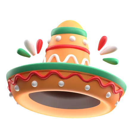 Mexico Hat  3D Icon