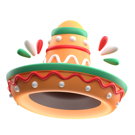 Mexico Hat  3D Icon