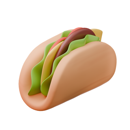 Mexikanischer Burrito  3D Icon