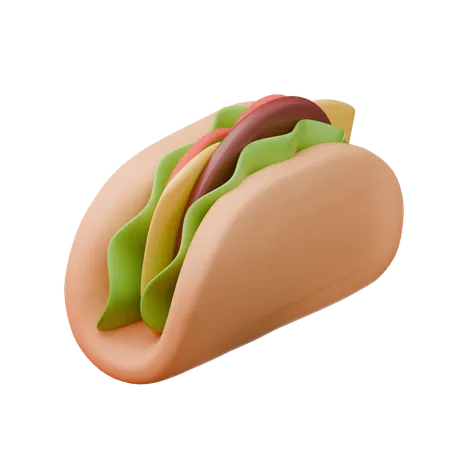 Mexikanischer Burrito  3D Icon