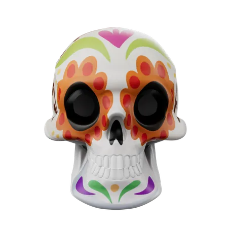 Mexikanischer Totenkopf  3D Icon