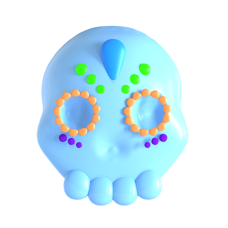 Mexikanischer Totenkopf  3D Icon