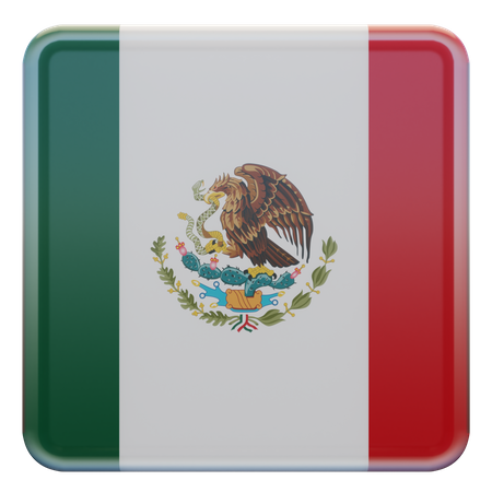 Mexiko Flagge  3D Icon