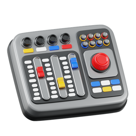 Mezclador de audio  3D Icon