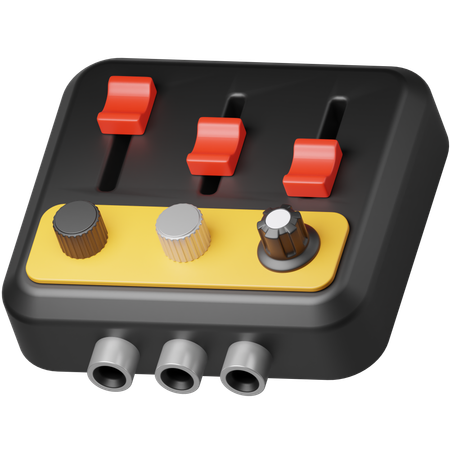 Mezclador de audio  3D Icon