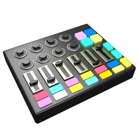 Mezclador de dj  3D Icon