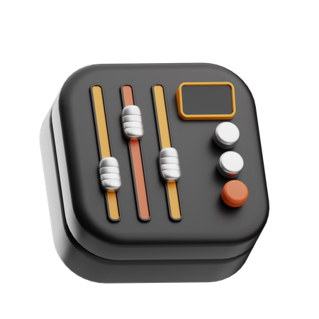Mezclador de sonido  3D Icon