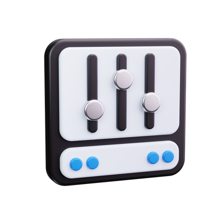 Mezclador de volumen  3D Icon