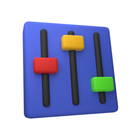 Mezclador de volumen  3D Icon