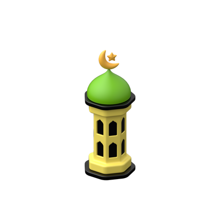Y amenazó la mezquita  3D Icon