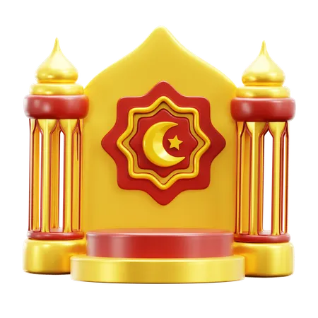 Exhibición de la mezquita  3D Icon