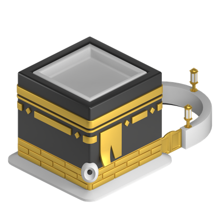 Mezquita de la kaaba  3D Illustration