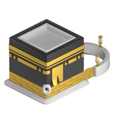 Mezquita de la kaaba  3D Illustration