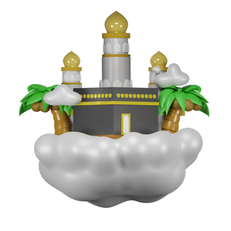 Mezquita kabbah  3D Icon