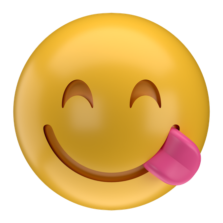 Miam emoji  3D Icon