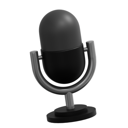 마이크  3D Icon