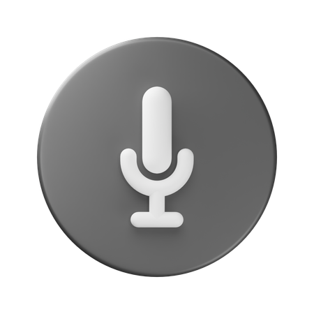 Mic  3D Icon