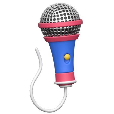 Mic  3D Icon