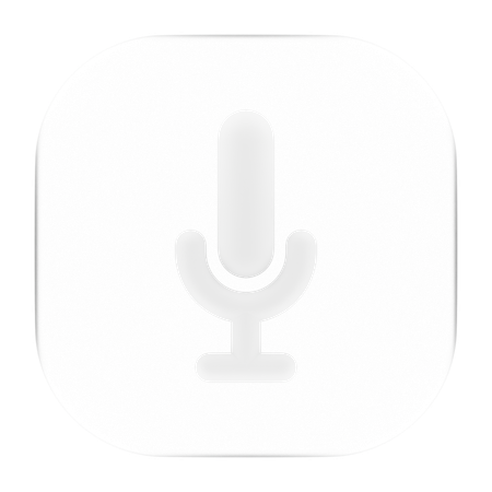 마이크  3D Icon
