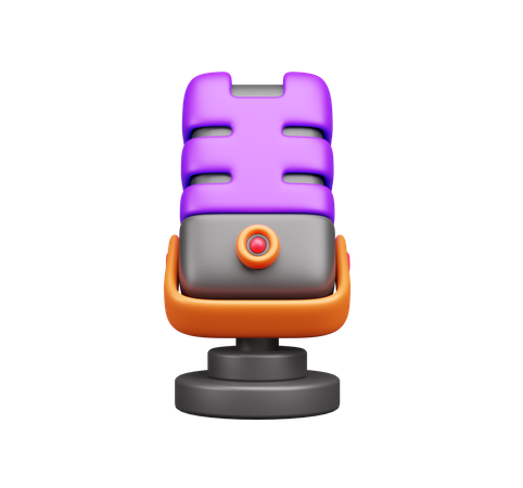 Mic  3D Icon