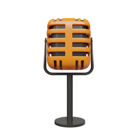 Mic  3D Icon