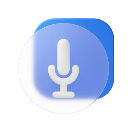 Mic  3D Icon