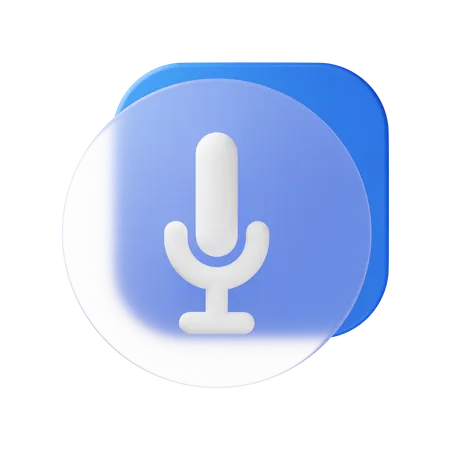 Mic  3D Icon