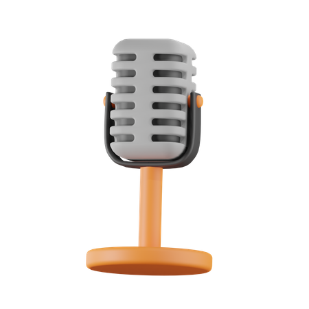 Mic  3D Icon