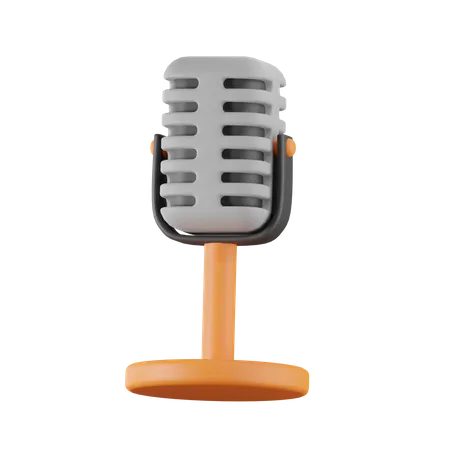 Mic  3D Icon