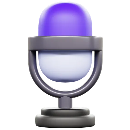 Mic  3D Icon