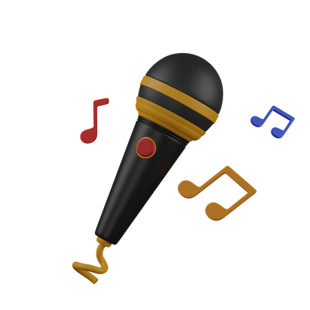 Mic  3D Icon