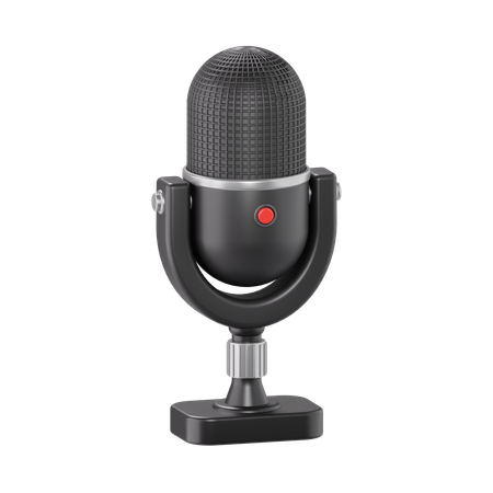 Mic  3D Icon