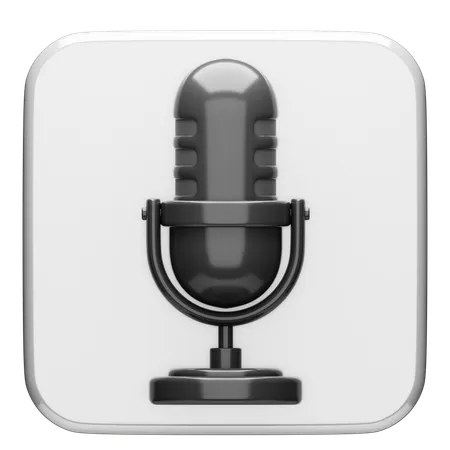 Mic  3D Icon