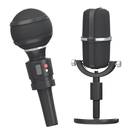 Mic  3D Icon